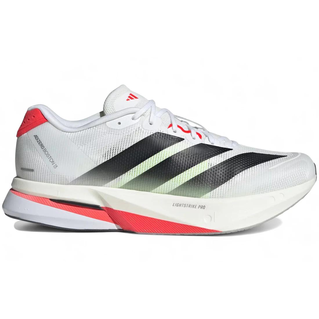 

Кроссовки adidas Adizero Boston 13 Белый Черный Ярко-красный(JS0493) 40