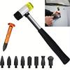 Universal Car Vehicle Body PDR Paintless Hail Dent Repair Hammer Pen Removal Tools Kit Tap Down Head Rubber Hammer