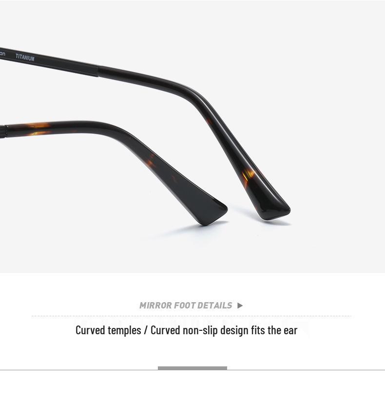 Yuanzaki Anti-Gang Pure Titanium Retro Square Eyeglasses - Handmade Prescription Frames