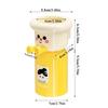 Cartoon Toothbrush Wall Mounted Toothbrush Holder Cup Magnetic Upside Down Mouthwash Cups Punch Free Storage Rack Organizer