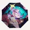 1 Stück Outdoor-Schirm mit Anime-Charakter-Design - Automatisches Öffnen/Schließen, Tragbares 3-fach faltbares Design, 8-Speichen-Eisenrahmen, Perfektes Geschenk für Fans, Tr