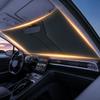 Summer Car Sunshade Black Vinyl Sun Protection And Heat Insulation Film For Windshields And Strong Light Blocking Sunshade