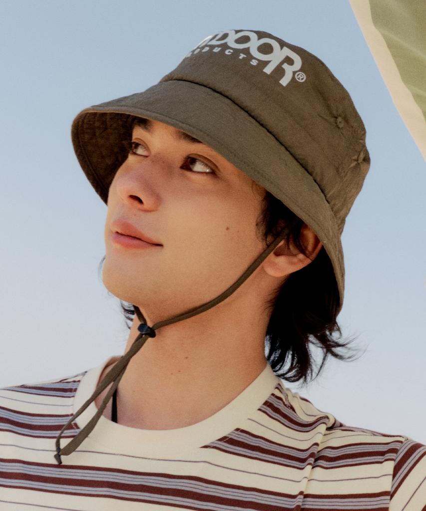 OUTDOOR PRODUCTS Nylon Bucket Hat (Khaki)