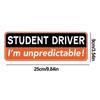 Student Driver Magnet New Driver Magnet For Car High-Visibility Rookie Driver Bumper Sticker For Teen Driving Safety Warning
