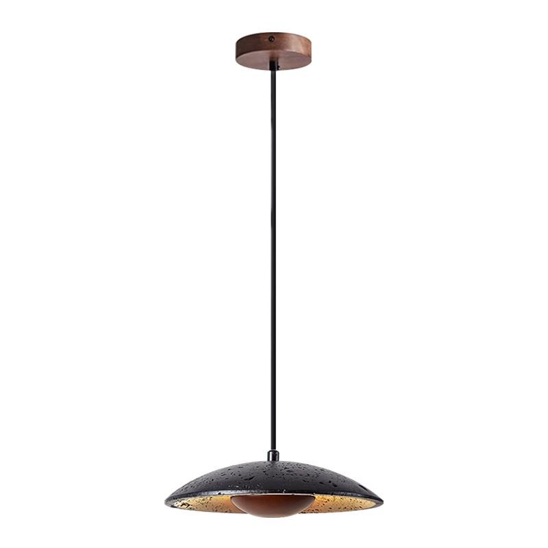 Mid-century Wabi-sabi Travertine Pendant Light for Dining & Bedrooms