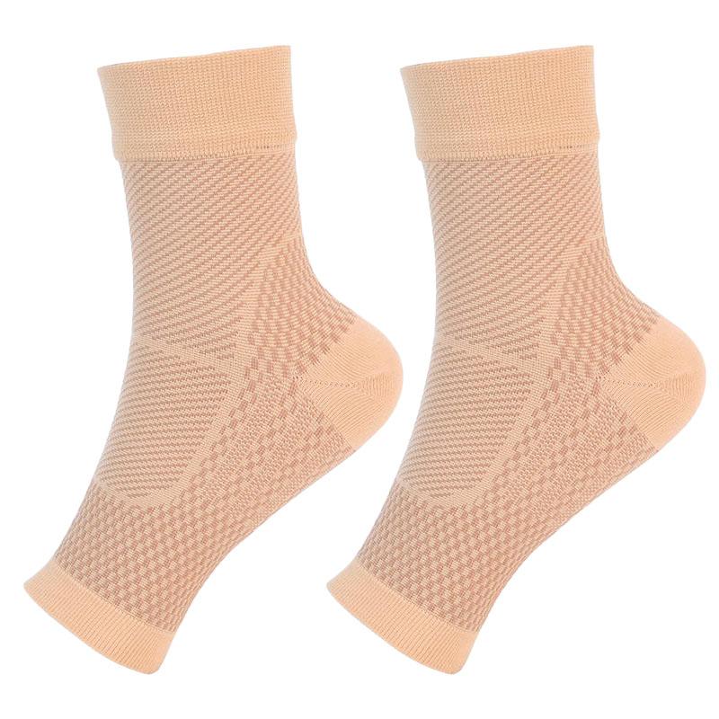

1Pair Compression Ankle Brace Sock Sleeves Men Women Neuropathy Socks Plantar Fasciitis with Foot Arch Support for Pain Relief S/M