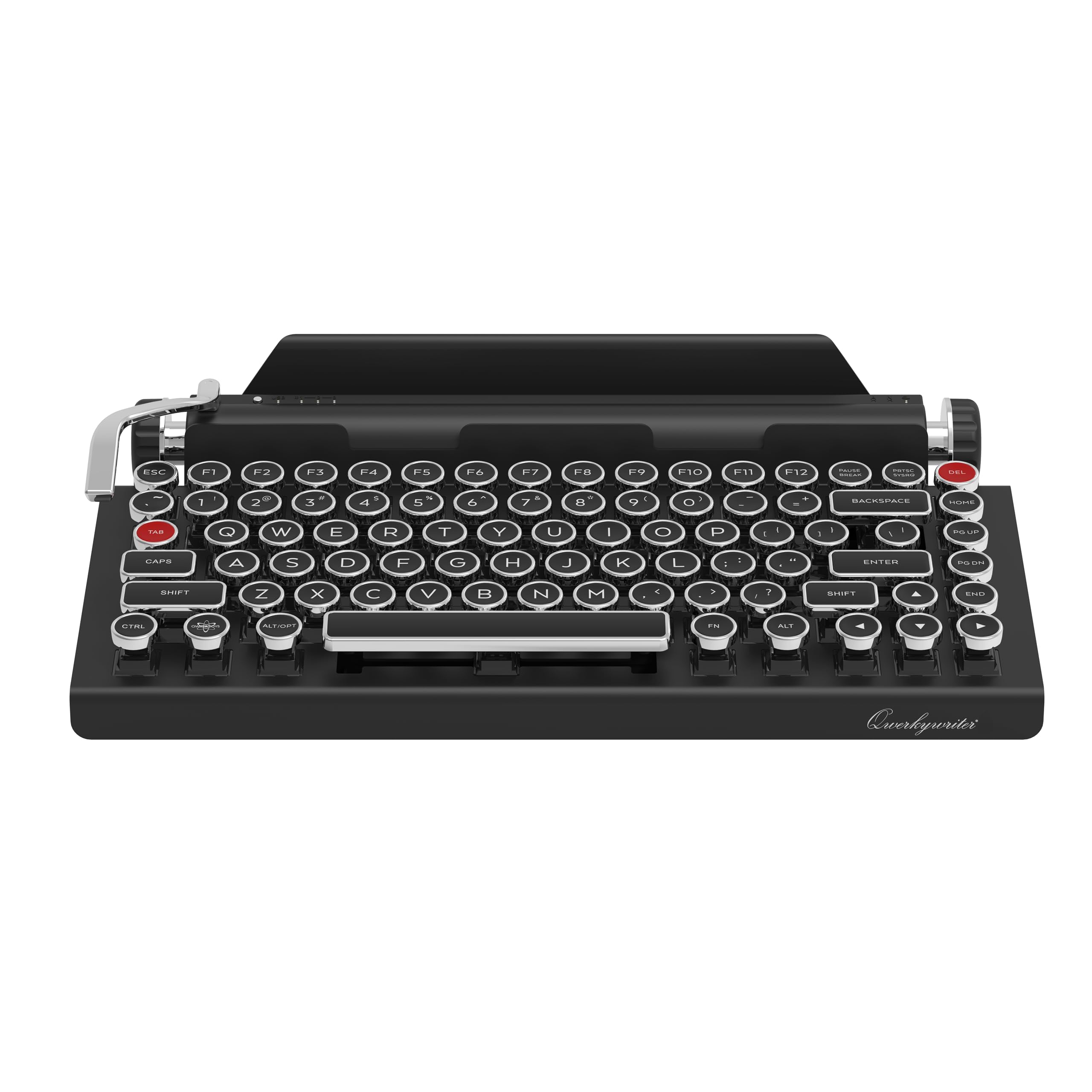 

Qwerkywriter Ретро друкарська машинка Bluetooth Клавіатура США Розкладка Qwerkywriter S чорний
