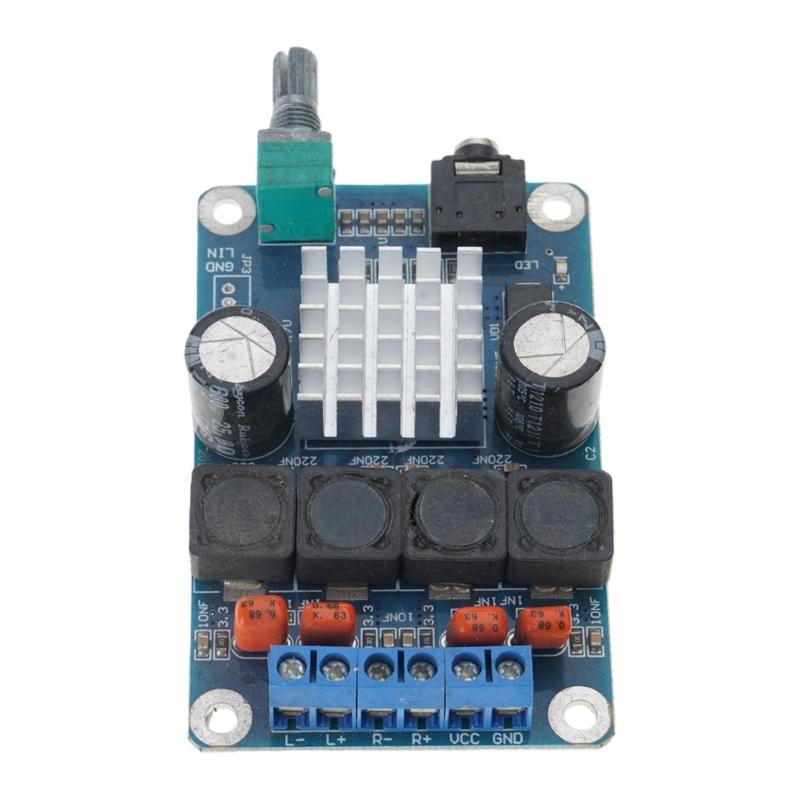 2x50W Double Channel Digital Power Sound Amplifier Board TPA3116D2 12-24V Power Amplifier Module for Home Theater