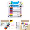 8Pcs Fabric Markers Permanent for T Shirts Non Toxic Fabric Paint Pens Set