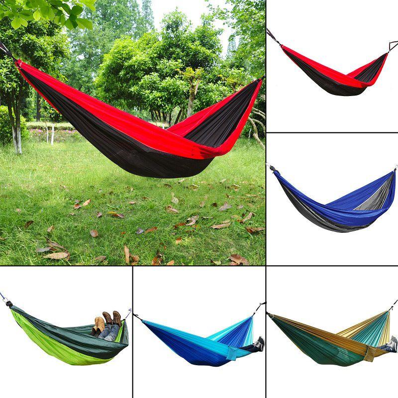 Parachute Double Person Nylon Hammock Outdoor Travel Camping Swing Hanging Bed