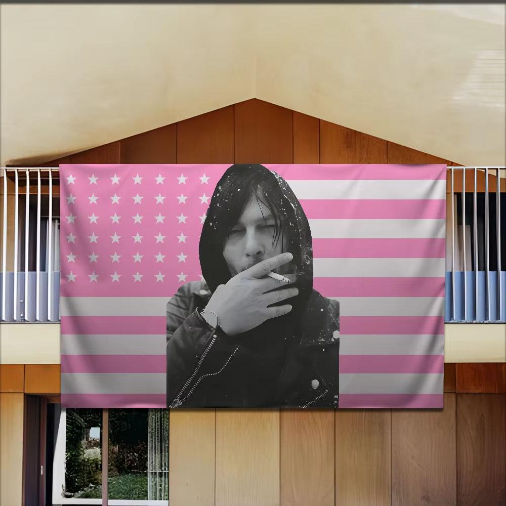 

The Walking Dead Daryl Dixon Flag Outdoor Garden Banner Indoor Wall Tapestry for Party Living Room Balcony Bedroom Decor 74x94cm(29x37in)