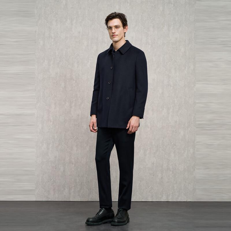 Erdos (EMZ) Men's Lapel Cashmere Blend Overcoat