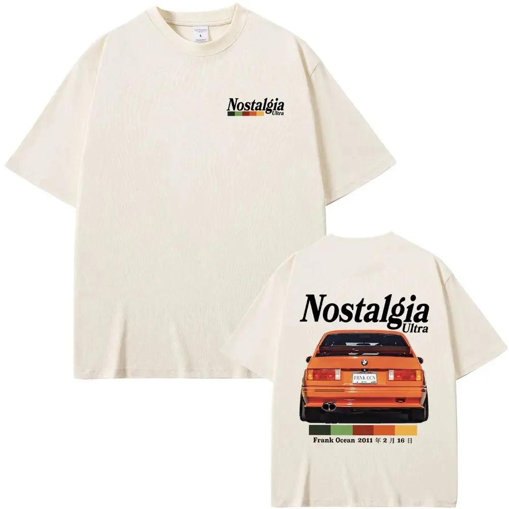 Футболка Summer Rapper Frank Nostalgia Ultra Graphic T Shirt Ocean Vintage T-shirts Blond Hip Hop T Shirt Short Sleeve Women Unisex Streetwear 4XL бежевый