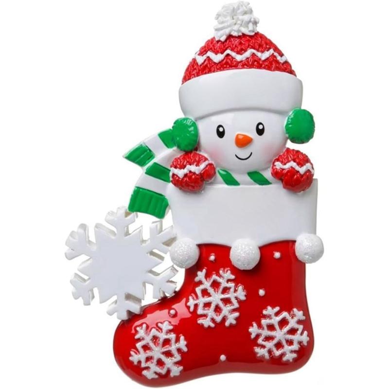 

Рождественский чулок, Рождественский чулок, Подвеска в виде снеговика, Смоляные рождественские подвесные украшения, Рождественский подарок, Праздничные принадлежности для вечеринок