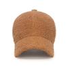 Winter Lammwolle Unifarben Schlichte Baseballkappe - Warmes Teddyfleece, schmeichelt dem Gesicht, strukturierte Krone