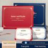 Honor A4 Award Certificate: Leather Cover, Graduation, Appointment, Outstanding Employee Recognition