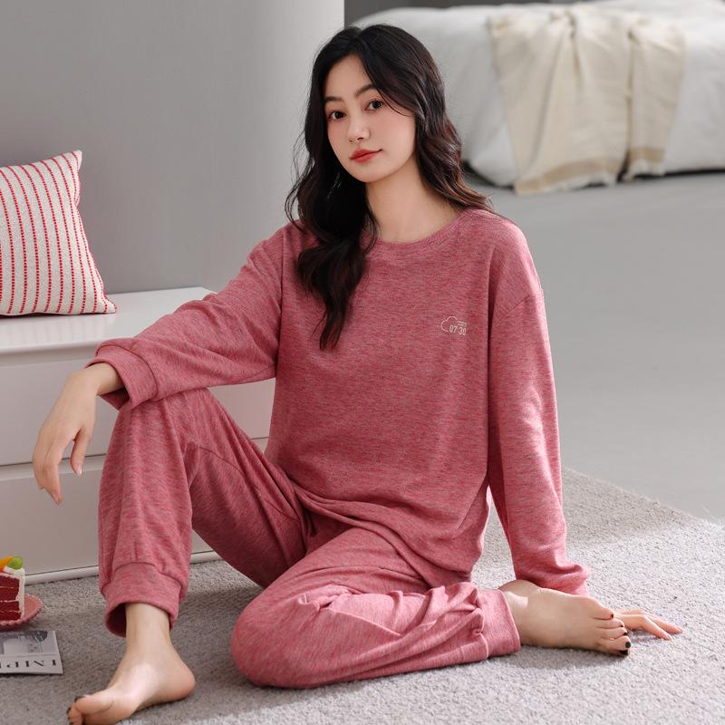 Pajamas Women'S Autumn And Winter Winter Warm German Velvet Long-Sleeved Loungewear Winter Loose Thin Velvet Suit