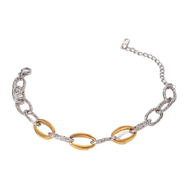 Stainless Steel Handchain Bead Chain Bracelet with Adjustable Fit Fashionable Wristwear Metal Attractive Jewelry