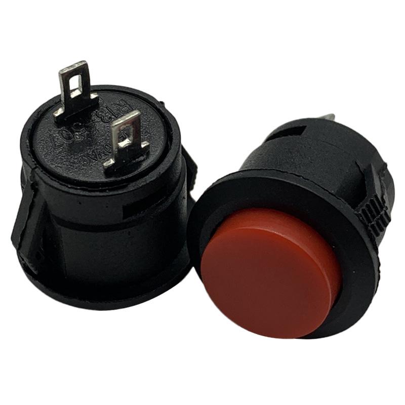 R13-507 16MM Round Momentary Push Button Switch - Black, White, Red