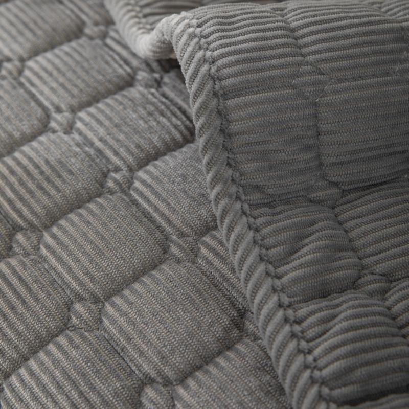 Outono e Inverno Cor Sólida Veludo Xadrez Almofada de Sofá Moderno Simples Antiderrapante Capa Protetora de Assento de Sofá