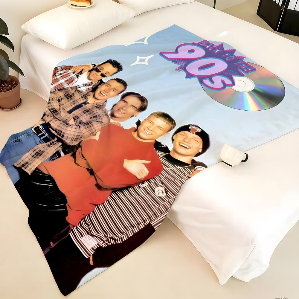 Music B-Backstreet B-Boys Throw Flannel Blanket, Soft Warm, Durable & Washable Cute Cool