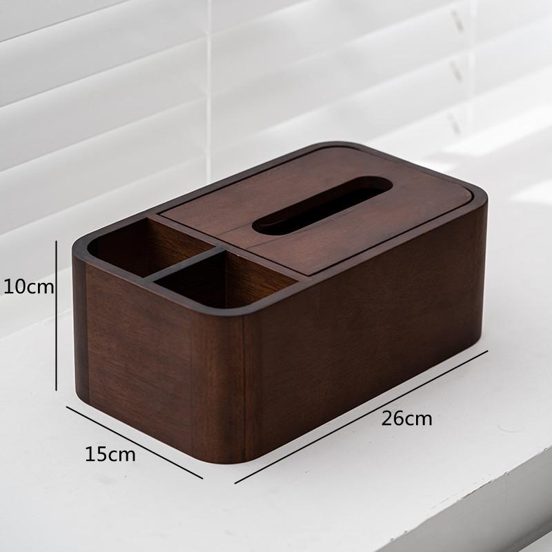 Luxury Walnut Tissue Box, Napkin Holder, Rectangular Storage Rack, Living Room Remote Control Storage Box, Kitchen Supplies