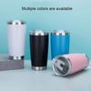 With Lid Car Thermos Cup 20oz Insulation Water Bottle Practical Vacuum Insulated Cup  Drinkware