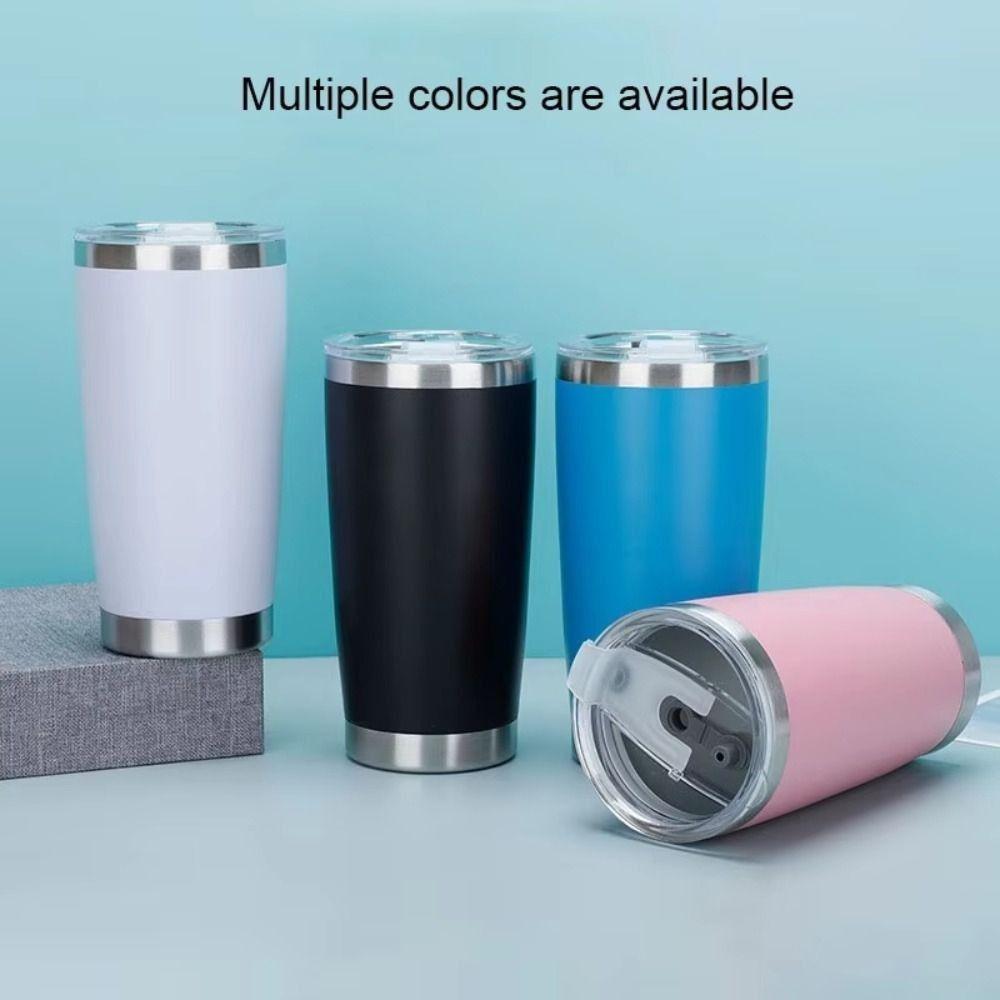 304 Stainless Steel Car Thermos Cup 20oz Insulation Water Bottle for Cold and Hot