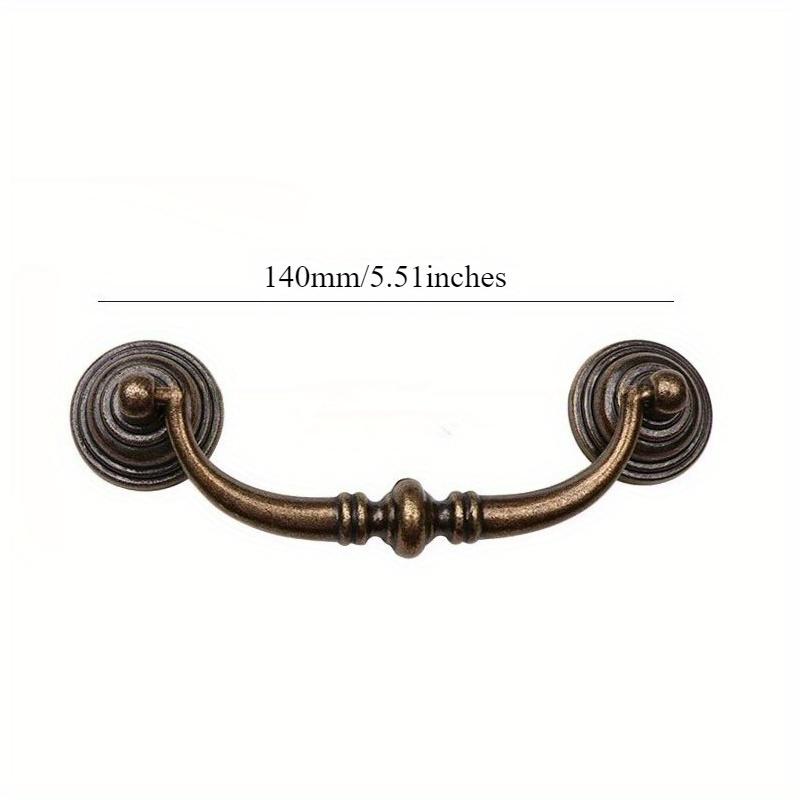 2pcs Chinese Style Vintage Furniture Handle Zinc Alloy Handles Cabinet Drawer Antique Kitchen Accessory Wardrobe Pulls