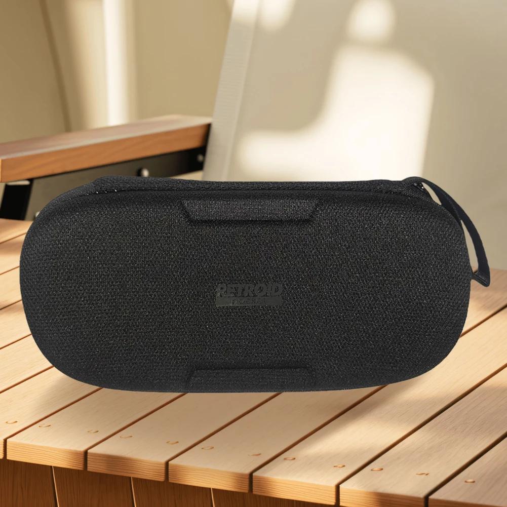 Für Retroid Pocket 5 Tragbare Schutzhülle Stoßfest Kratzfest Schutztasche mit Netztasche 9H Gehärtete Glasschutzfolien