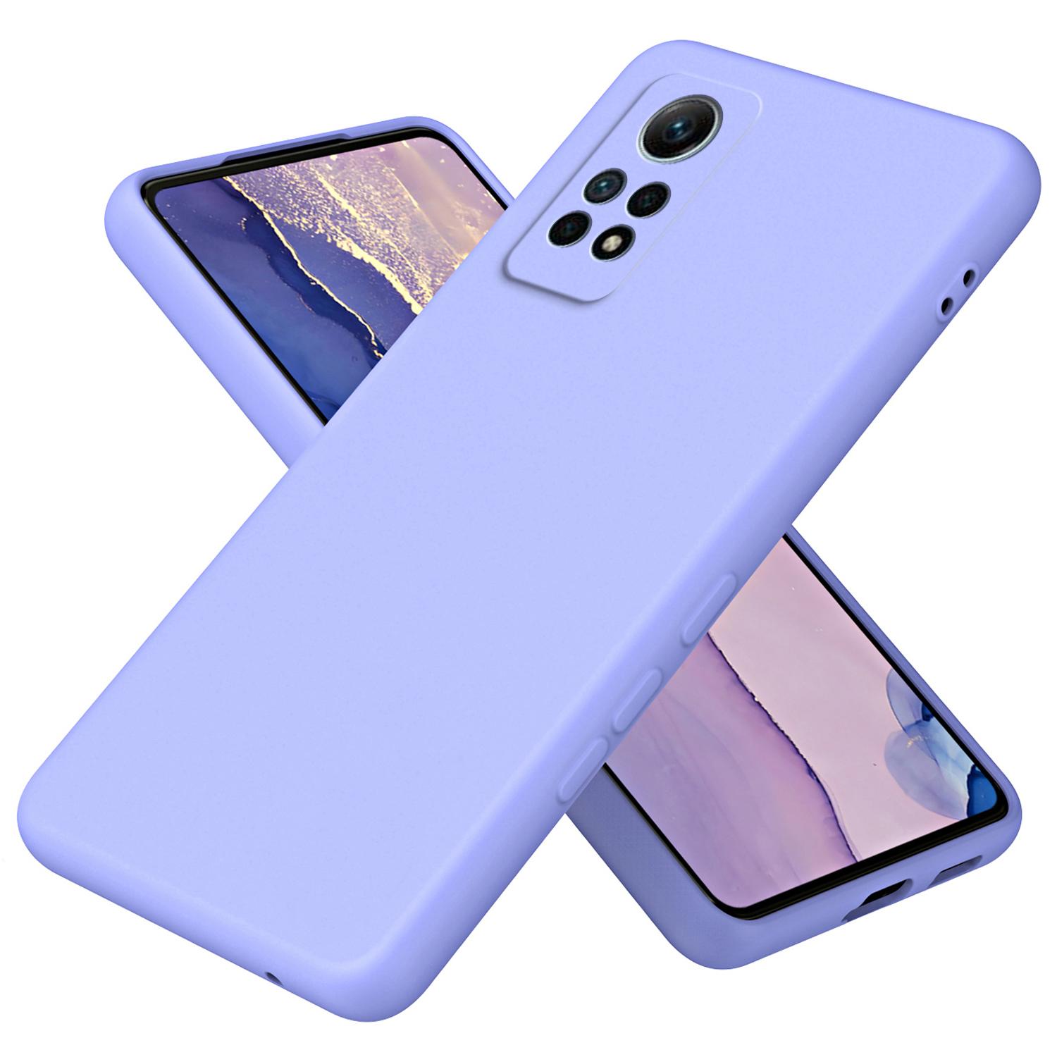 

Для Xiaomi Redmi Note 12 Pro 4G Чехол из ТПУ с подкладкой из микрофибры, толщина 2,2 мм, прорезиненная накладка на телефон Purple