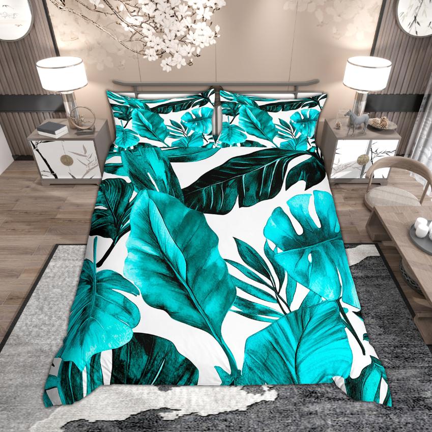 Homewish Vintage Floral Duvet Cover Set for Girls Women, Garden Flower Bedding Set, Chic Blossoms Quilt Cover Set