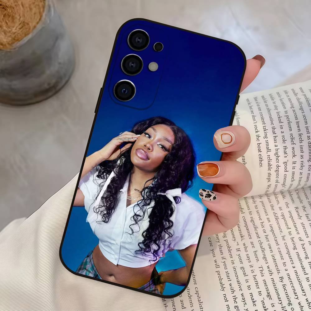 Rapper S-SZA Phone Case For Samsung S25,S24,S21,S22,S23,S30,Ultra,S20,Plus,Soft Silicone Black Cover