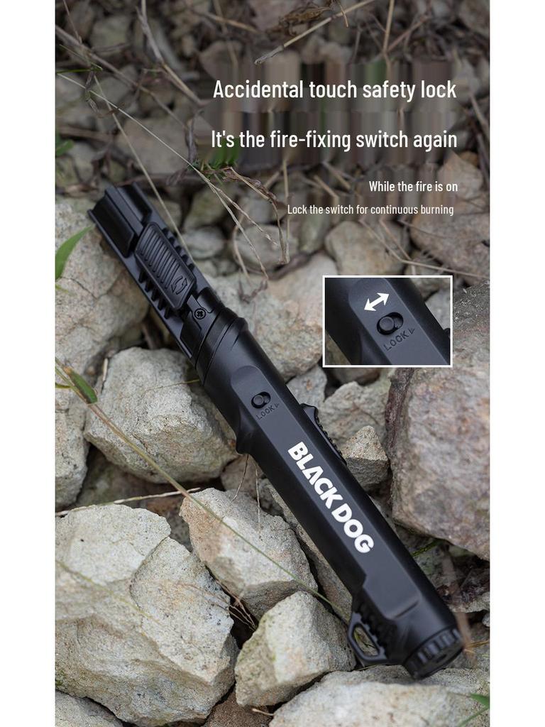 Blackdog Outdoor Rechargeable Windproof Camping Lighter with Rotating Head Tactical Torch