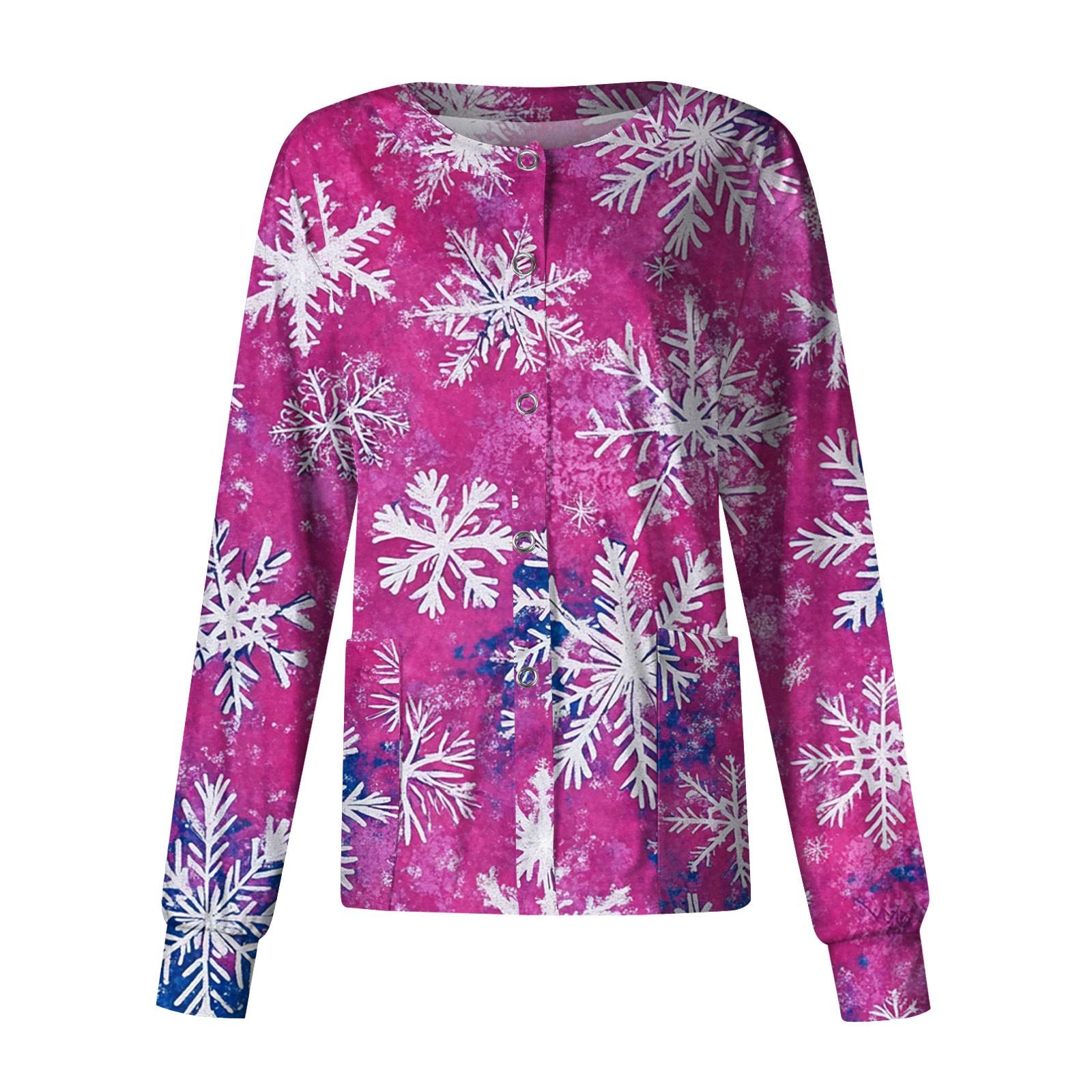 

Жіночий повсякденний одяг з довгим рукавом, різдвяний принт, кардиган, верхній одяг, уніформа L