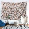 Creme Naturkieselsteine Felsen Wandteppich Kunst Ästhetische Wandteppiche für Wohnzimmer Schlafzimmer Dekor Haus Hippie Wandtuch Wandbehang