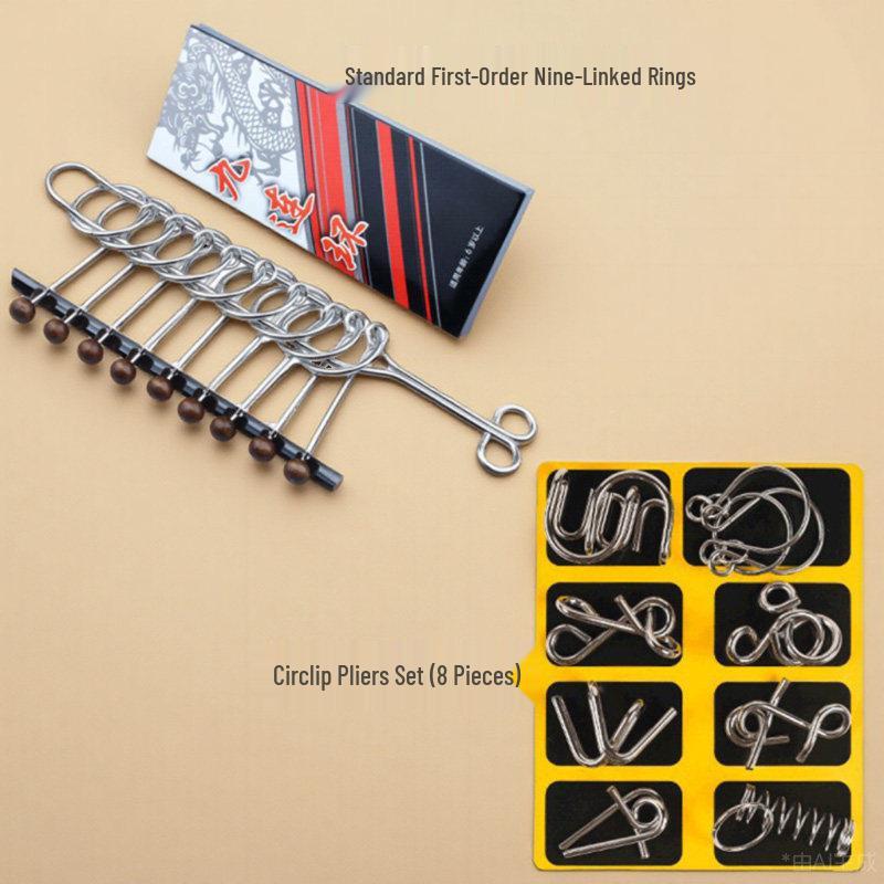 Children's 8-Piece Metal Puzzle Set: Educational Disentanglement Toy