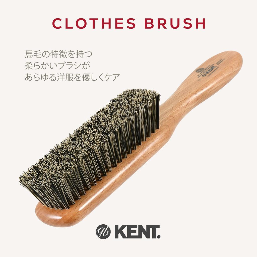 GB KENT Kent Brush All Care Clothes Royal Cashmere and CC6 Brush, Warrant, Wool,