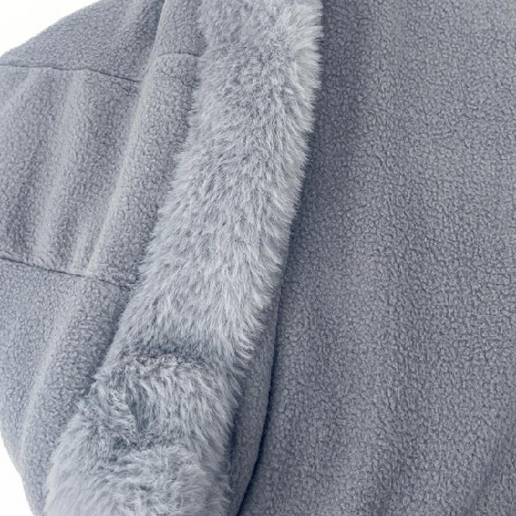 Cold Weather Reversible Hooded Cap Windproof Outer Layer Plush Inner Lining Unisex Design For Extreme Temperature