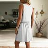 Ladies' Casual And Fashionable Sleeveless V-neck Suspender Comfortable Dress