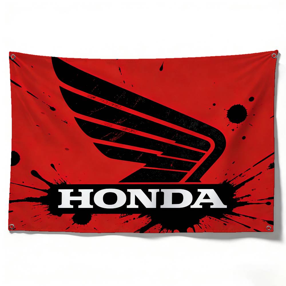 

Motorcycle For HONDA Premium Flag 120g Polyester Eco Friendly Print Waterproof Wear Resistant Home Party Decor Banner 50x70cm