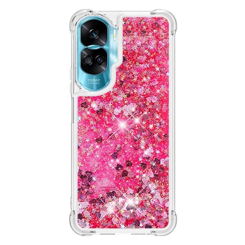For Honor 90 Lite Case Cartoon Painted Pattern Quicksand Liquid Cover For Huawei Honor 90 Lite Honor90 90Lite Phone Case Fundas