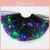 Star Light Led Tutu Skirt For Adults With Glitter Mesh Fabric And Geometric Pattern Perfect For Parties