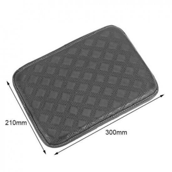 Universal Car Armrest Pad Mat Cover Center Console Box PU Leather Cushion Pad