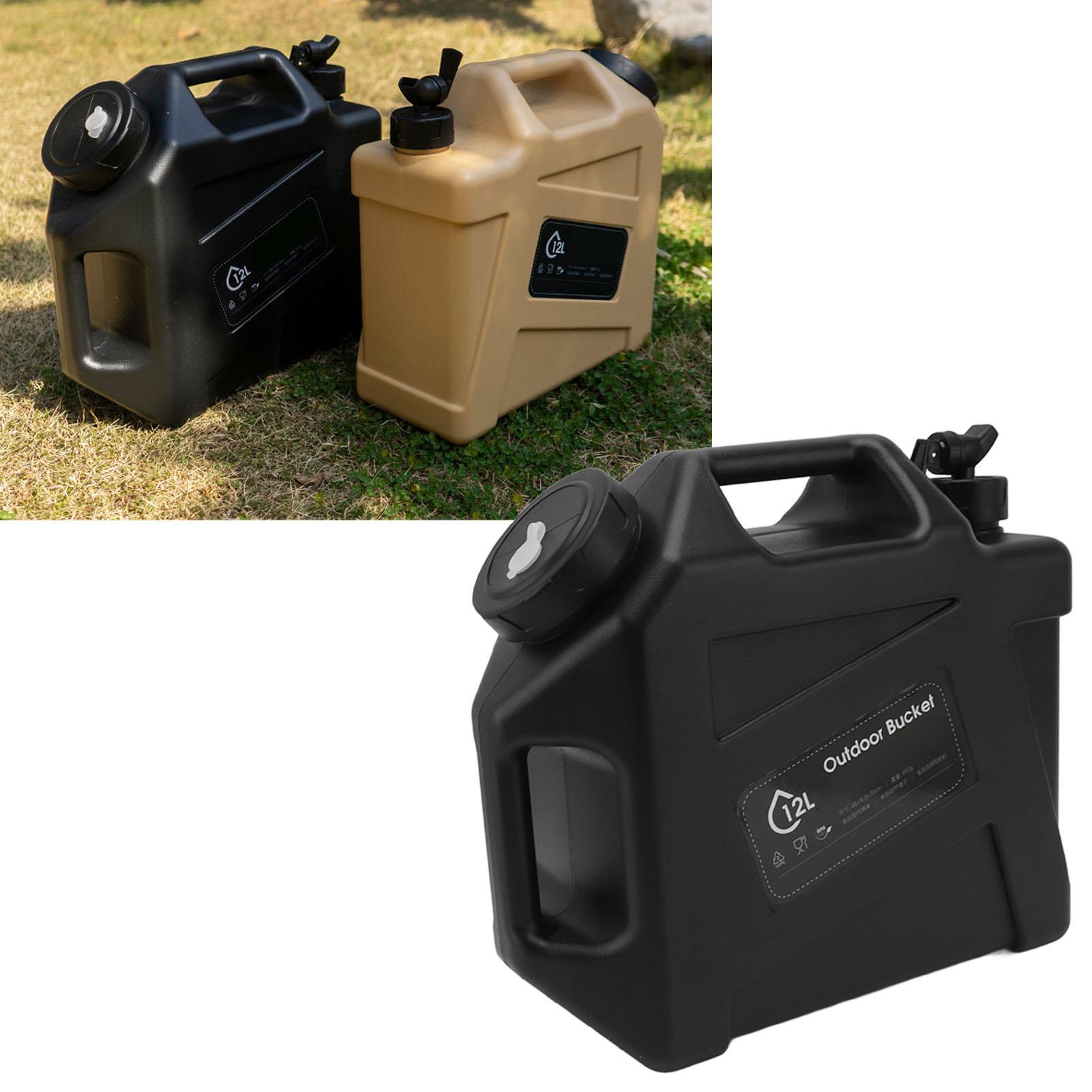 

Water Container 12L Large Capacity Drinking Water Storage Bucket with Valve for Camping