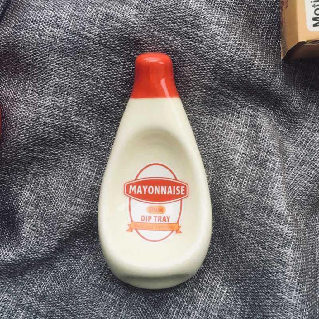 Creative Seasoning Dish Ceramic Dipping Ketchup Mayonnaise Mustard Sauce Pla