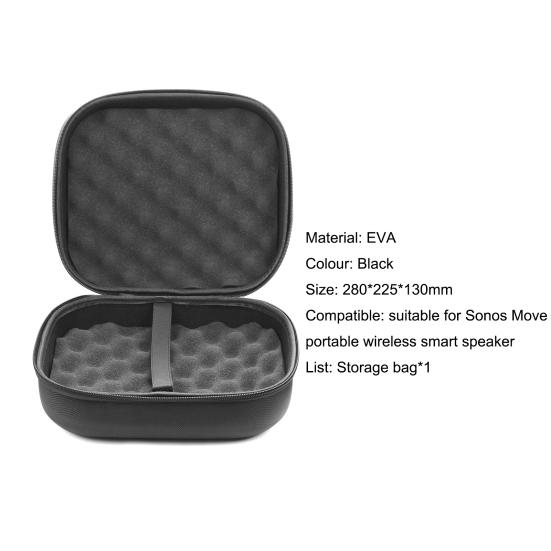 Protective Bag Good Hardness Dust-proof All-round Protection Bluetooth-compatible Speaker Storage Pouch for Sonos-Move