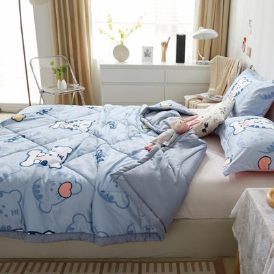 Air Condition Double Bed Comforter Summer Cartoon Tiger Blanket Cooling Quilt Bedspread Single Quilts Cotton Blankets