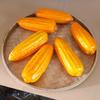 2Pcs Realistic Artificial Corn Simulation Corn Cobs for Home Decoration Basket Display Photography Kitchen Vegetable Toy
