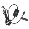 132cm USB C 9V 12V PD To 8.4V 3.0x1.1mm Power Supply Cable for Bike LED Lamp Light Camera Dummy Battery and More